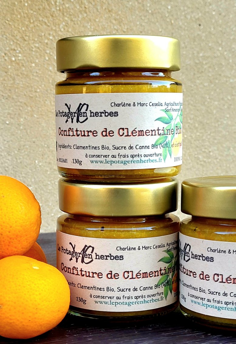 confiture de clémentines Corse 100% Bio